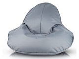 Sedací vak Evelyn polyester šedá